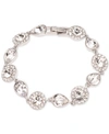 Givenchy Silver-tone Crystal & Stone Flex Bracelet In Rhodium