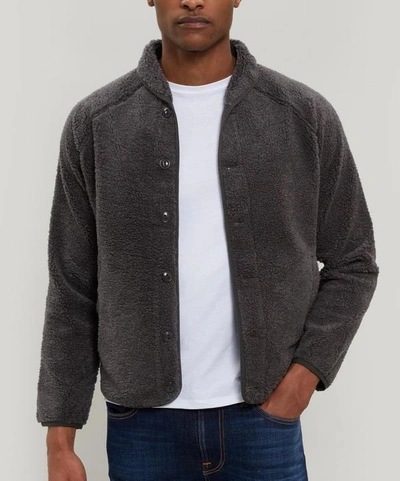 Ymc You Must Create Fleece Beach Jacket In Grey