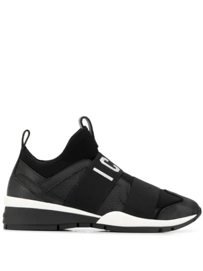 Dsquared2 40mm Icon Neoprene Sock Slip-on Trainers In Black