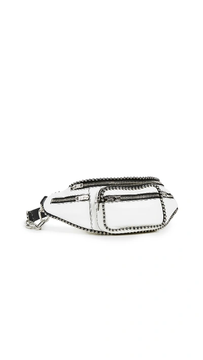 Alexander Wang Mini Leather Attica Belt Bag In White