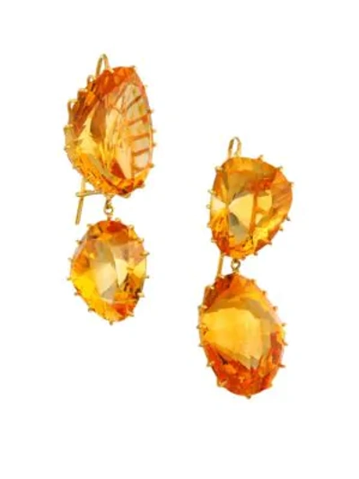 Renee Lewis 18k Yellow Gold & Citrine Earrings