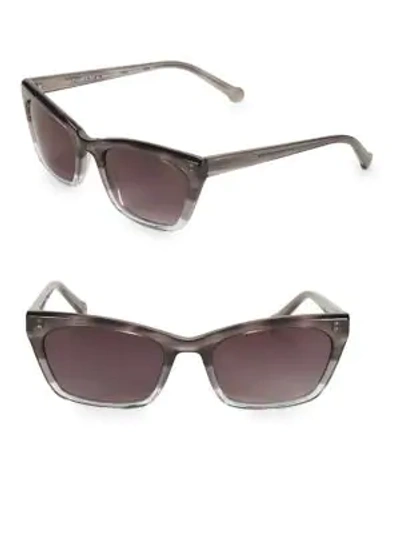 Colors In Optics Brickell 55mm Small Cat Eye Sunglasses In Charcoal Grey