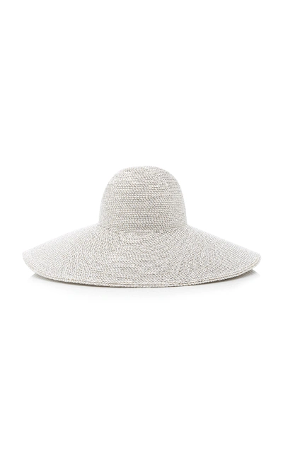 Eric Javits Floppy Woven Sun Hat In White