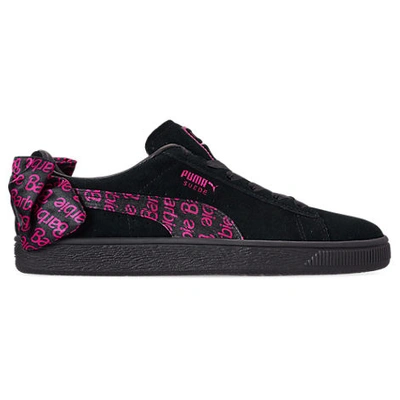 Puma Women's X Barbie Suede Classic Casual Shoes, Black | ModeSens