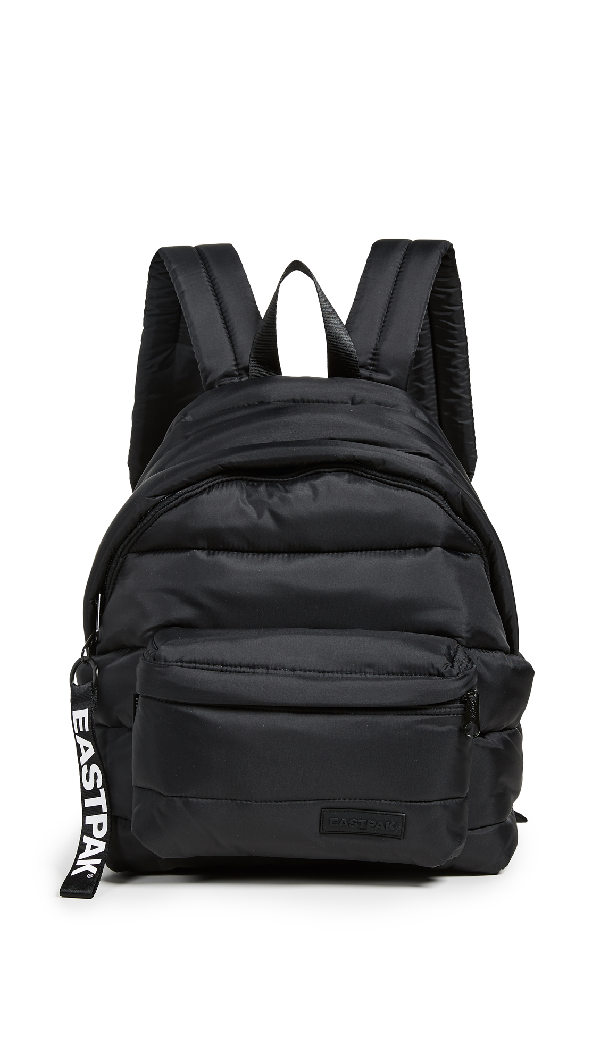 black puffer backpack