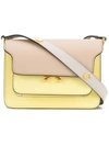 Marni Small Trunk Colorblock Leather Shoulder Bag In Neutrals