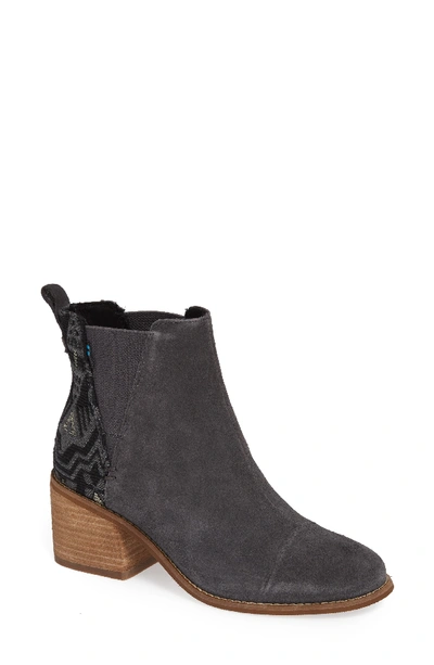 Toms Esme Bootie In Forged Iron Suede