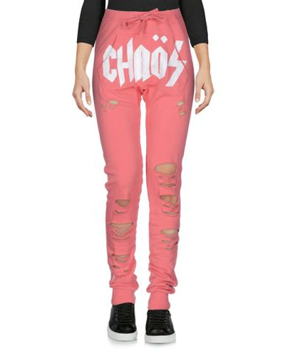 Happiness Casual Pants In Salmon Pink