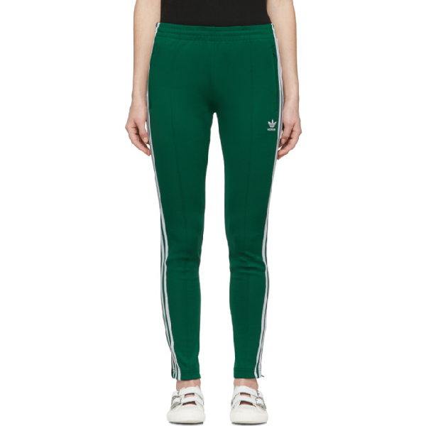 adidas sst track pants mens green