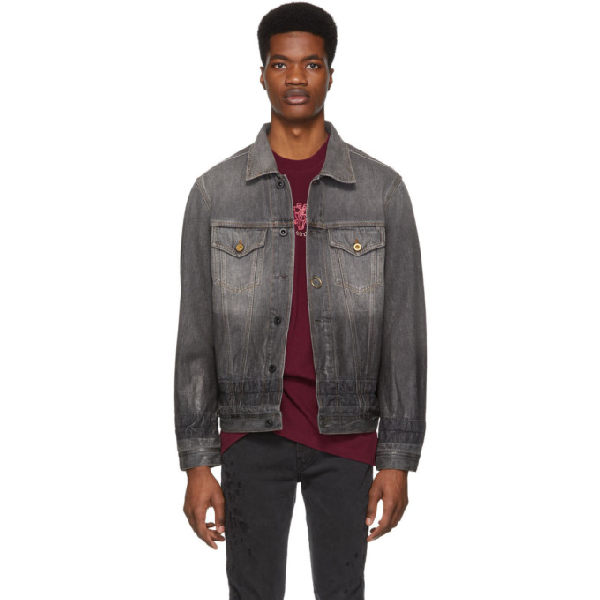 diesel black denim jacket