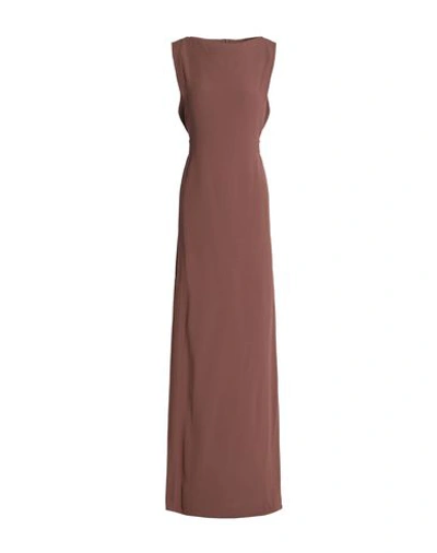 Chalayan Long Dress In Cocoa
