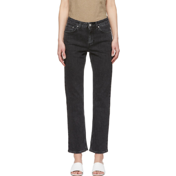 toteme straight denim grey