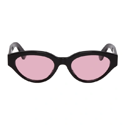 Super Black And Pink Drew Sunglasses In Blackpink