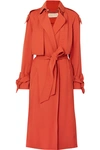 Michael Michael Kors Belted Tie-detail Trench Coat In Terra Cotta