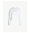 Stella Mccartney Logo-print Cotton-jersey Hoody In Pure White