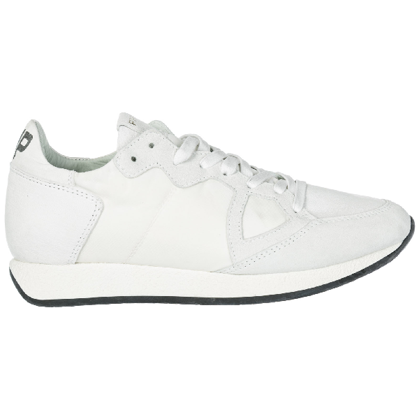 Philippe Model Women's Shoes Suede Trainers Sneakers Monaco In White ...