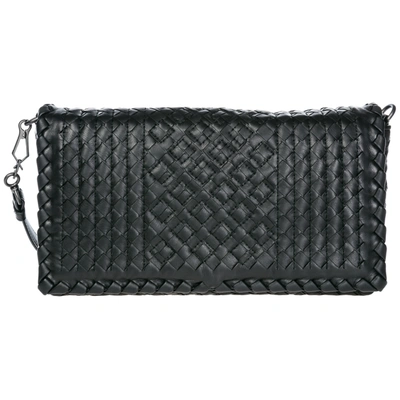 Bottega Veneta Women's Leather Cross-body Messenger Shoulder Bag In Nero