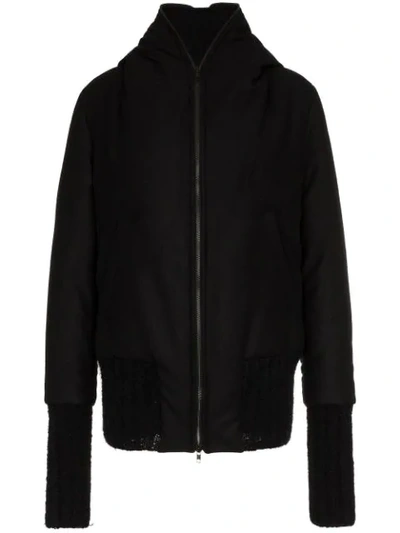 Ann Demeulemeester Oversized Hooded Jacket In Black