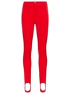 Moncler Stirrup Skinny-fit Trousers In Red