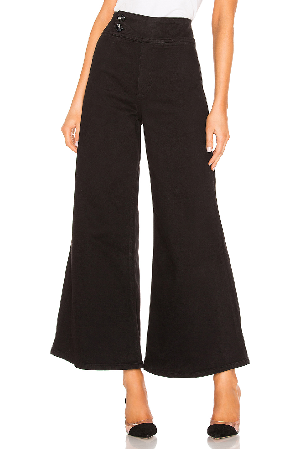 free people black bell bottoms