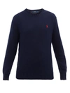 Polo Ralph Lauren Men's Big & Tall Cotton V-neck Sweater In Blue