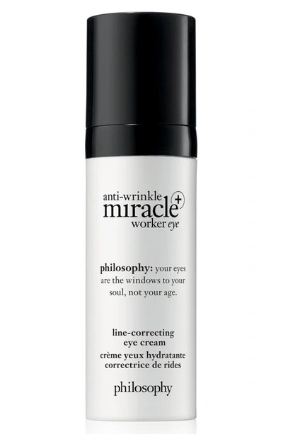 Philosophy Anti-wrinkle Miracle Worker Eye+ Line-correcting Eye Cream 0.5 oz/ 15 ml In No Color
