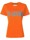 Alberta Ferretti Te Quiero Cotton Jersey T-shirt In Orange