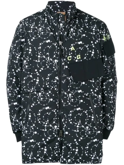 Nike Acg Nrg Padded Printed Ripstop Jacket In Black
