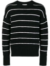 Ami Alexandre Mattiussi Striped Oversized Sweater In Black