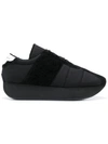 Marni Low-top Suede-trimmed Trainers In Black