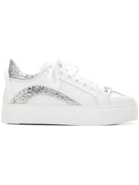 Dsquared2 551 Platform Sneakers In White | ModeSens