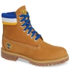 Timberland Men's 6 Inch Premium Classic Boots, Brown In Wheat Nubuck/ Golden State