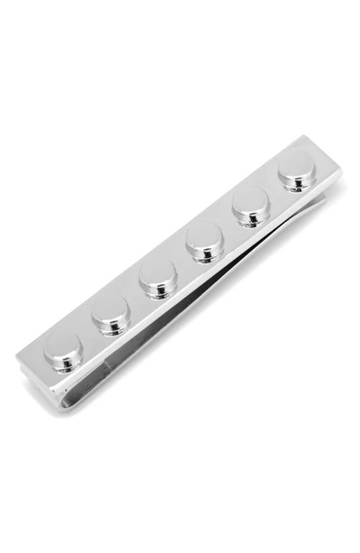 Cufflinks, Inc Building Block Tie Bar In Metallic Silver