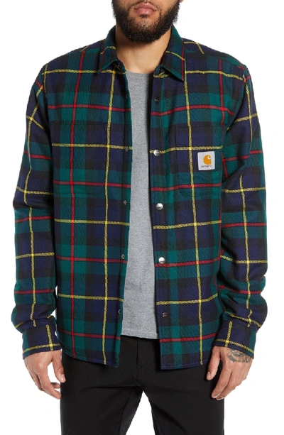 Carhartt Raynor Lined Flannel Shirt Jacket In Raynor Check Cedar | ModeSens