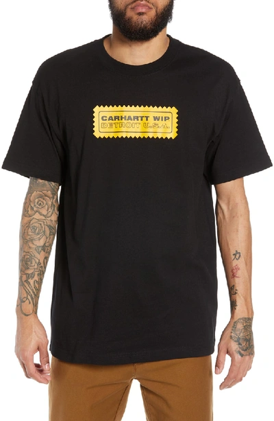 Carhartt Fraser Logo Graphic T-shirt In Black