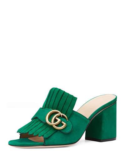 gucci kiltie mule