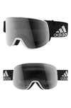 Adidas Originals Progressor C Mirrored Spherical Snowsports Goggles - White Black Matte/ Black