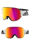 Adidas Originals Progressor C Mirrored Spherical Snowsports Goggles - Shiny White/ Purple