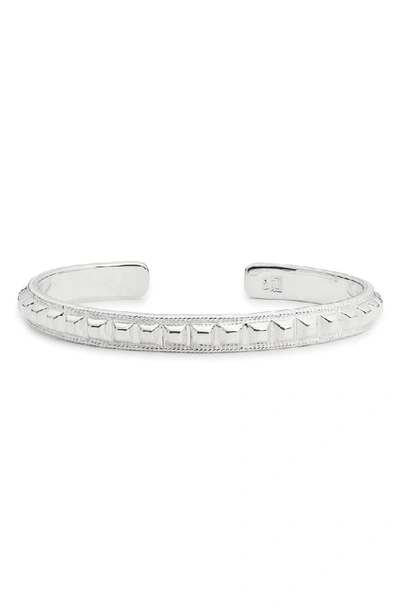 Anna Beck Studded Skinny Cuff In Silver