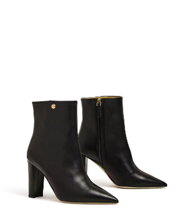 Tory Burch Penelope Pointy Toe Bootie In Perfect Black