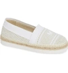 Michael Michael Kors Raya Espadrille In Pale Gold Fabric