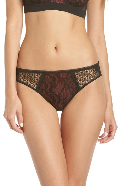 Addiction Nouvelle Lingerie Night At The Opera Bikini Panties In Black/ Red