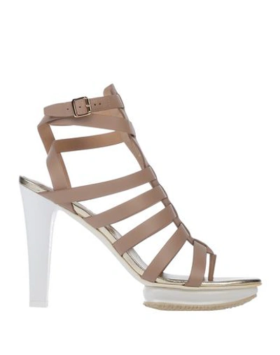 Hogan Sandals In Beige