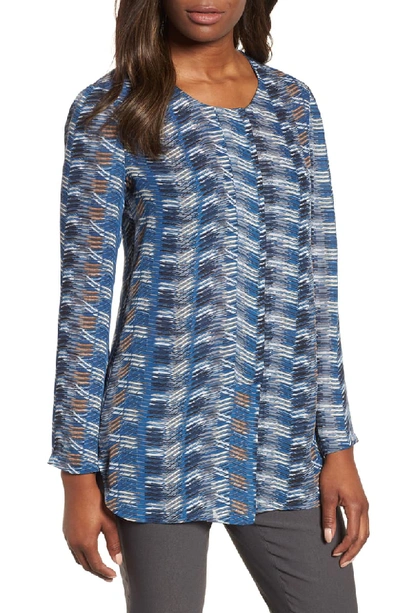 Nic + Zoe Easy Street Streak-print Top In Multi