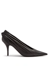 Balenciaga 80mm Knife Leather Pumps In Black