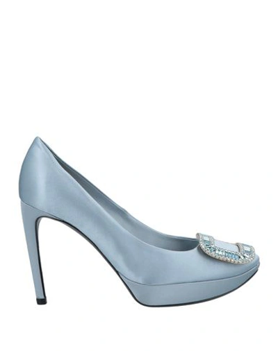 Roger Vivier Pump In Sky Blue