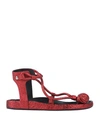 Isabel Marant Toe Strap Sandals In Red