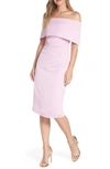 Vince Camuto Popover Cocktail Dress In Lilac