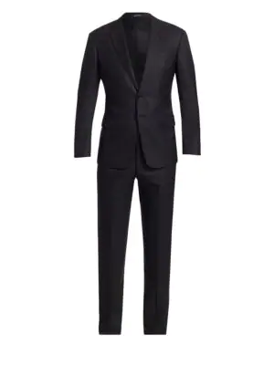 giorgio armani black suit