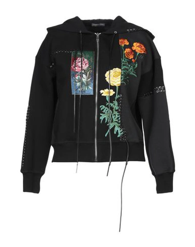 Alexander Mcqueen Hooded Sweatshirt In Black